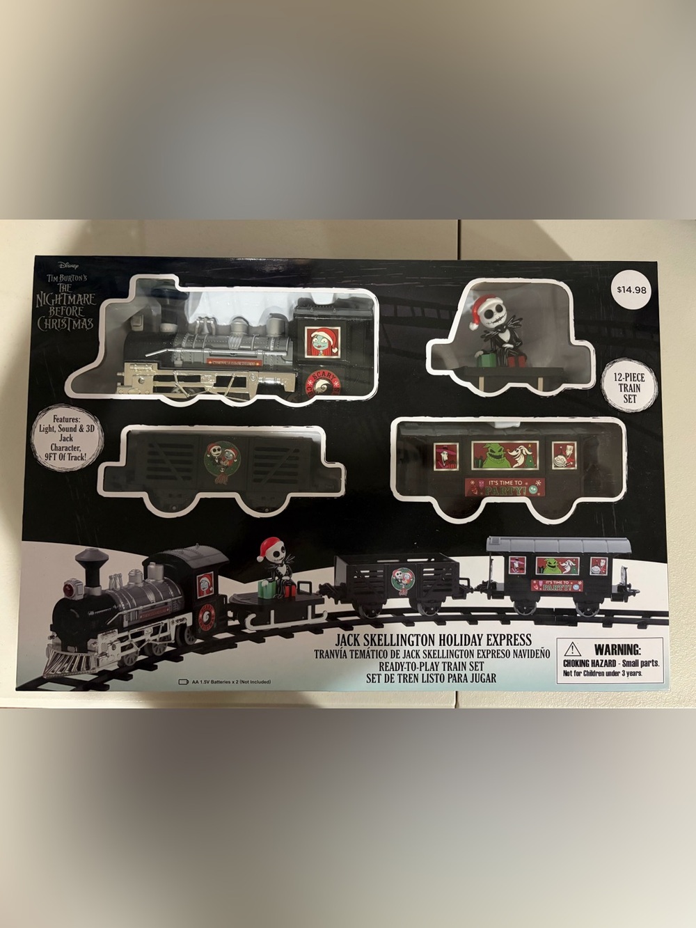 Disney Nightmare Before Christmas Jack Skellington Holiday Express Train Set